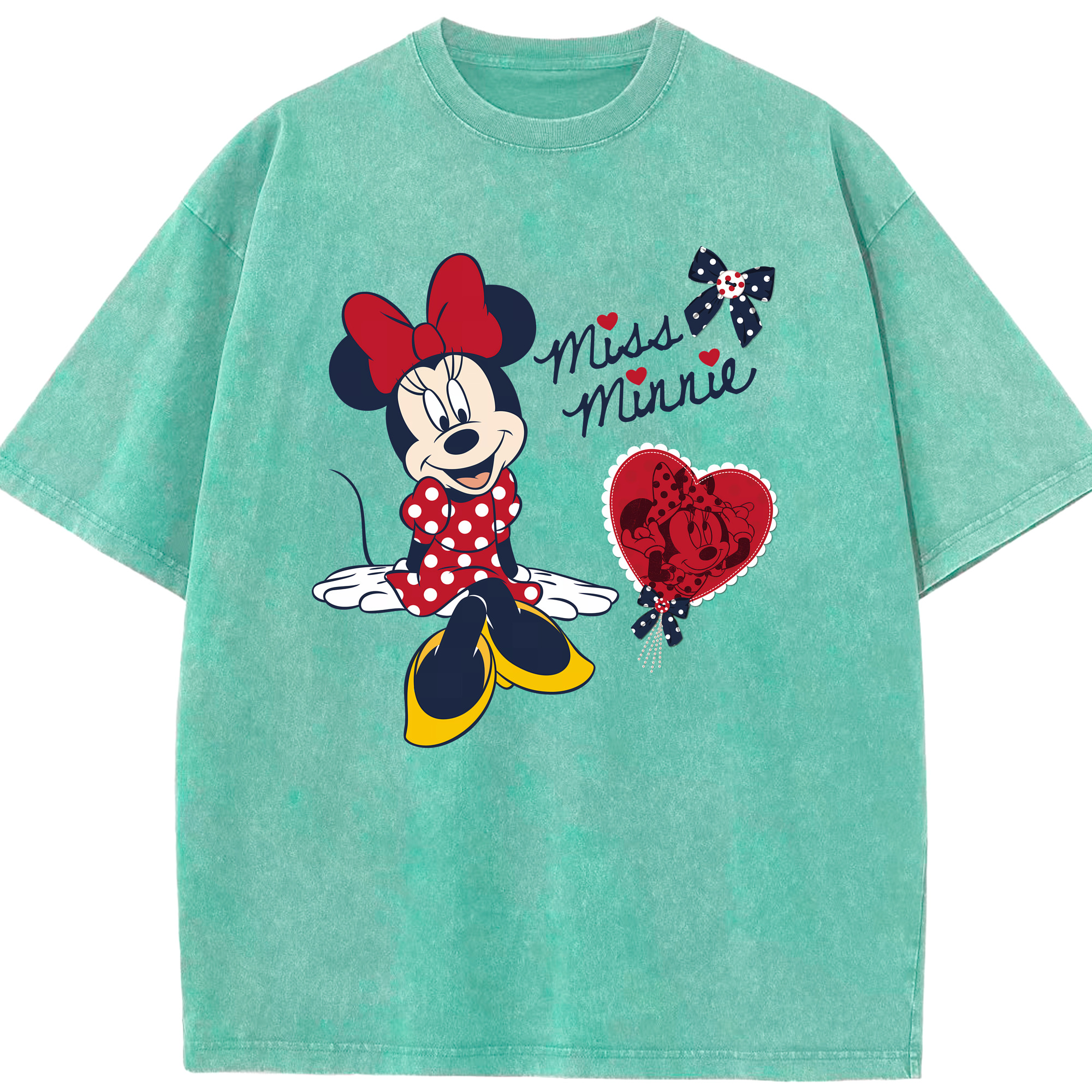 （画像用） ミッキーマウス Mickey Mouse 綿100% ヴィンテージ風 半袖Tシャツ（フロントプリント）